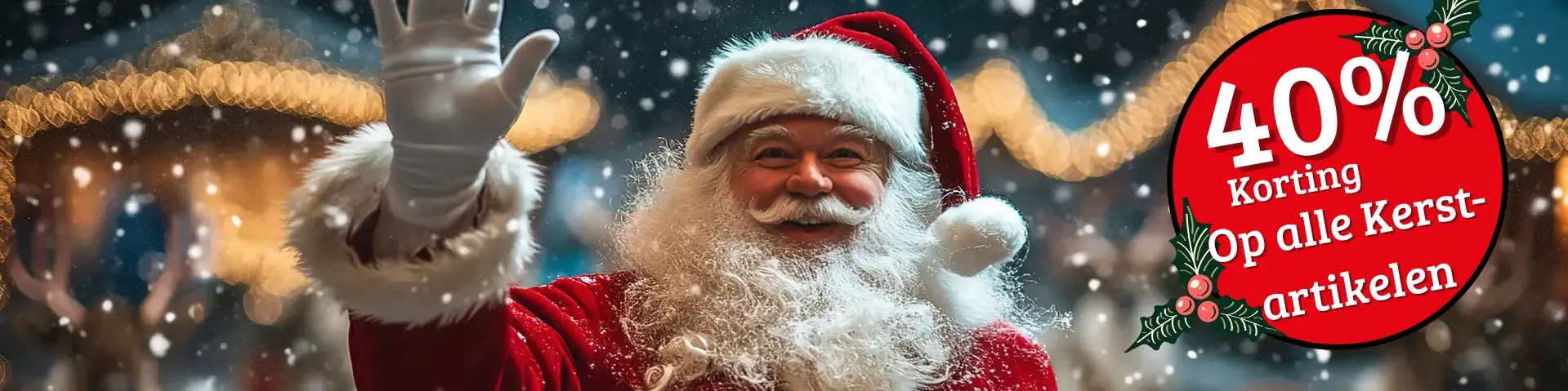 Aanbieding kerst sale 40 %