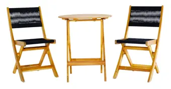 Bistro Set - Lanzarote - Black