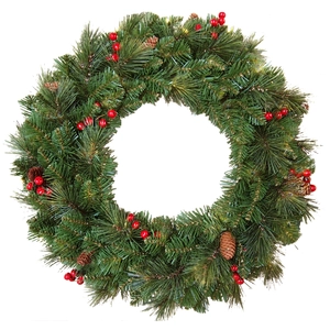 Everyday Pine Cone & Berry Wreath - D61cm
