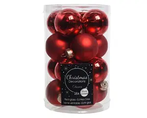 Kerstballen Glas Shiny/Matt - D3,5cm