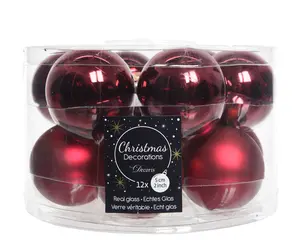Kerstballen Glas Shiny/Matt - D5cm