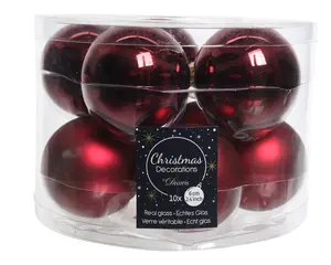 Kerstballen Glas Shiny/Matt - D6cm