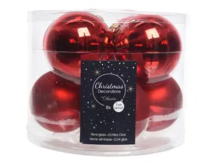 Kerstballen Glas Shiny/Matt - D7cm