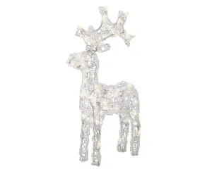 LED Rendier Zacht Acryl Steady - H61cm - afbeelding 2