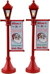 North Pole Lamppost - Set van 2 - B/O