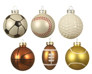 Ornament Sport - H6.5cm - 6 assorti
