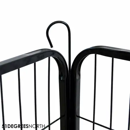 Pl Playpen 8Panel Black 100X100 - afbeelding 3