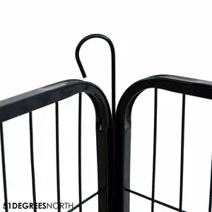 Pl Playpen 8Panel Black 100X100 - afbeelding 3