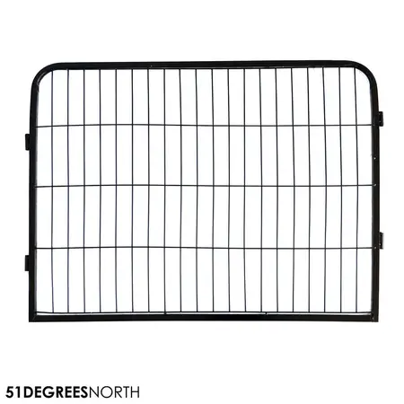 Pl Playpen 8Panel Black 100X80 - afbeelding 4