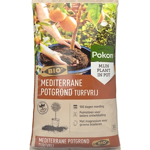 Pokon Bio Mediterrane Potgrond RHP Turfvrij – 30 L