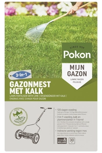 Pokon Gazonmest met Kalk 3-in-1 - 2kg