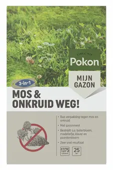 Pokon Mos en Onkruid Weg! 3-in-1 - 1375gr
