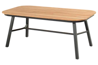 Tuintafel Tubb - Houten blad - Teak kleur