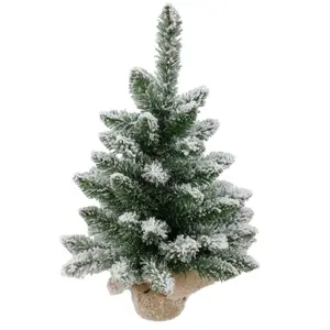 Whistler White Flocked Table Tree - D45/H75cm