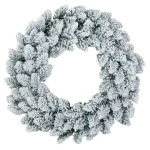 Whistler Wreath Flocked - D50cm