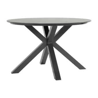 Xander Ronde Tuintafel - 120x75cm - Antraciet blad