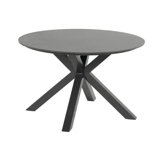 Xander Ronde Tuintafel - 120x75cm - Antraciet blad - afbeelding 2
