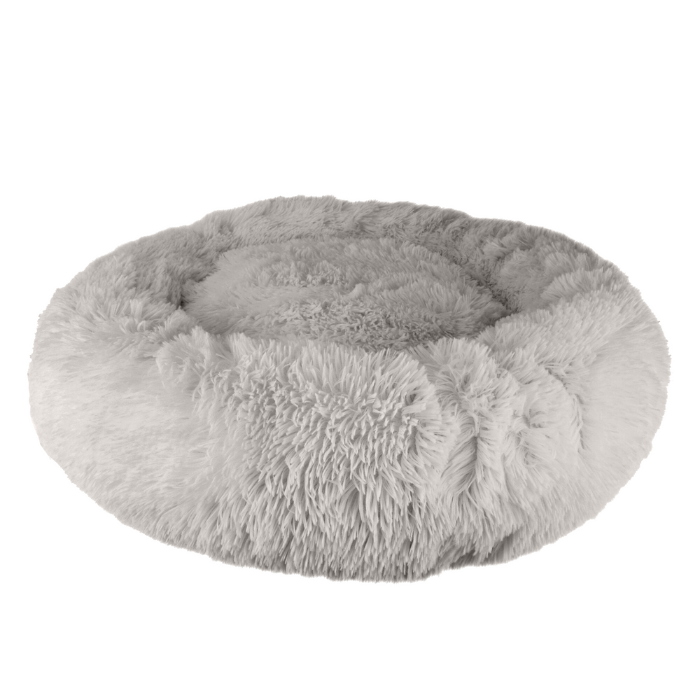 Lichtgrijze honden of kattenmand Adomnia donut model D 60 cm