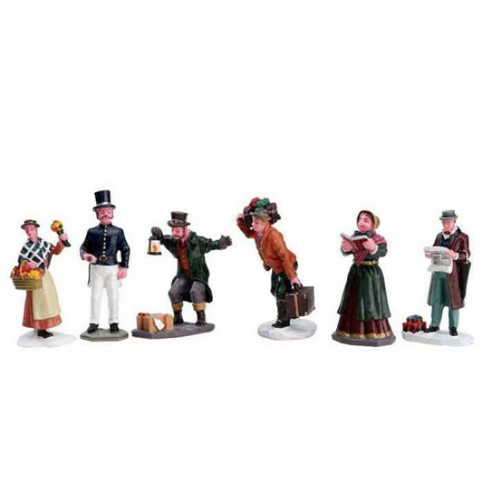 Lemax Townsfolk Figurines - set van 6 stuks