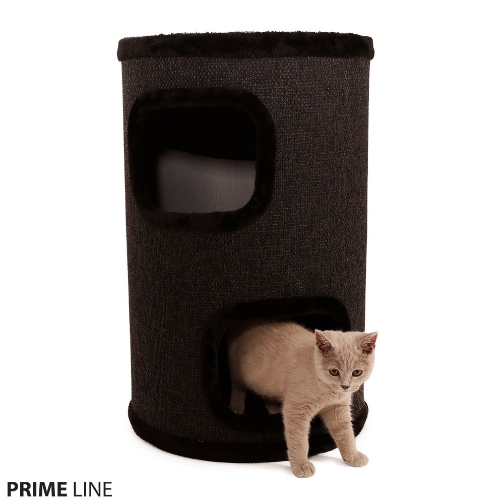 PL - Cat Barrel - Black - 70cm