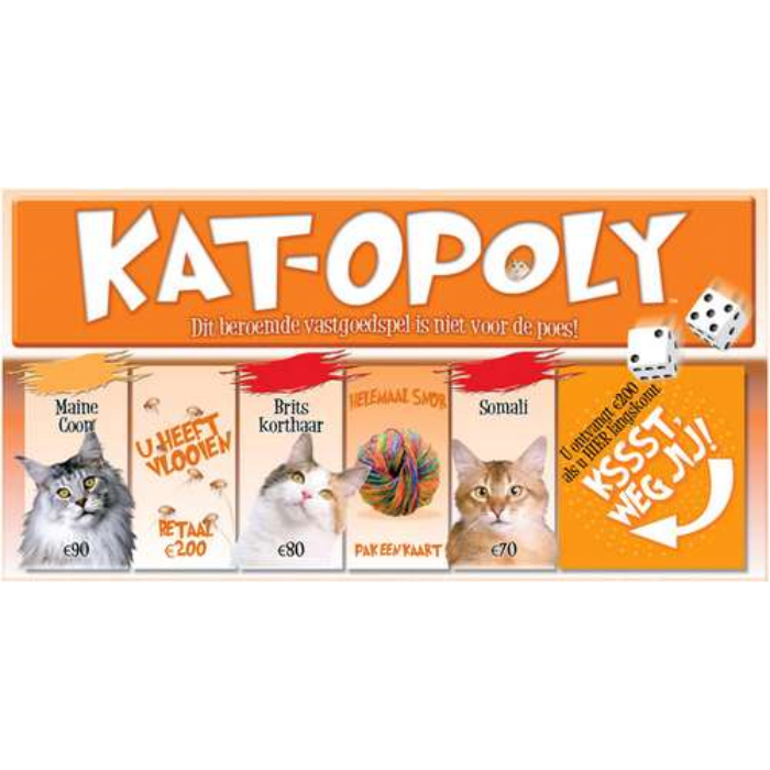 Oranje doos Bordspel Kat Opoly