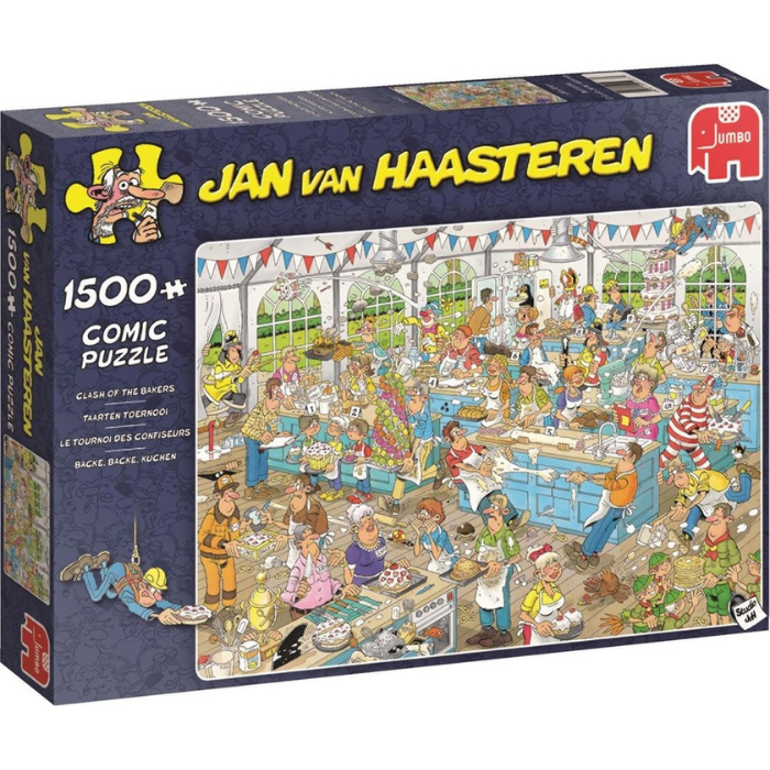 Blauwe doos legpuzzel Jan van Haasteren Taartentoernooi 1500 stukjes