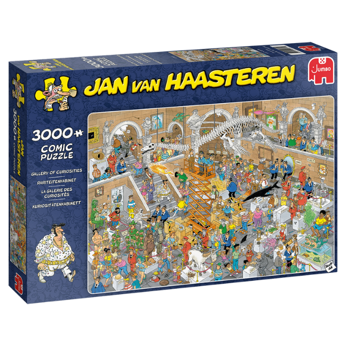 Blauwe doos legpuzzel Jan van Haasteren Rariteitenkabinet 3000 stukjes