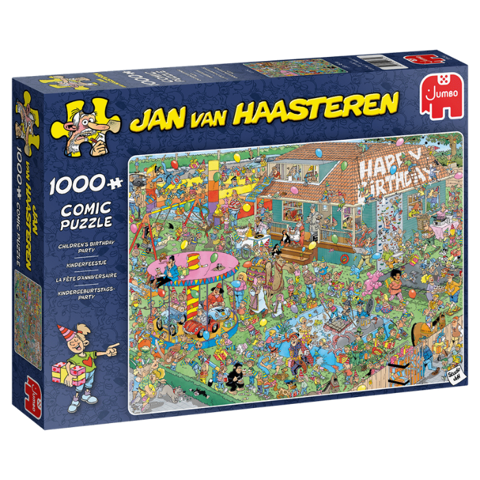 Blauwe doos legpuzzel Jan van Haasteren Kinderfeestje 1000 stukjes