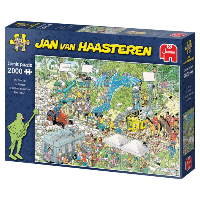 Blauwe doos legpuzzel Jan van Haasteren De Filmset 2000 stukjes