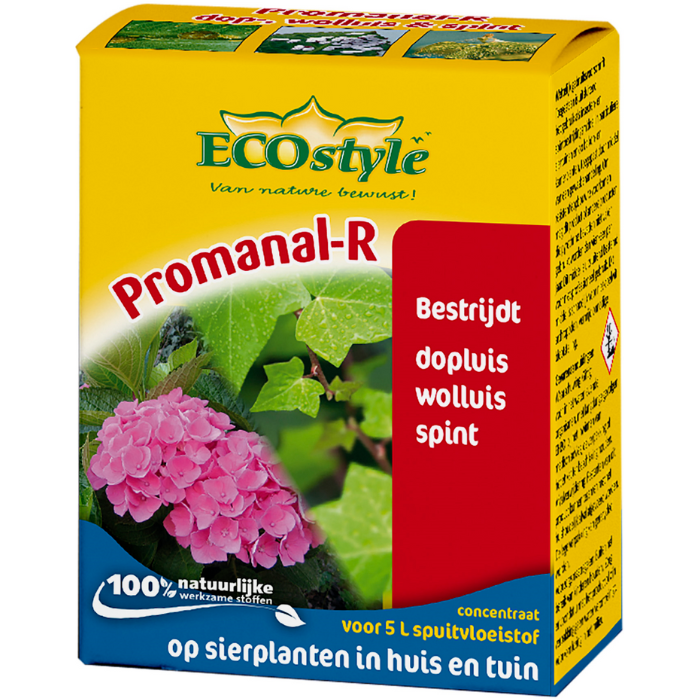 Gele doos ECOstyle Promanal-R Concentraat 50 ml tegen dop wolluis spint