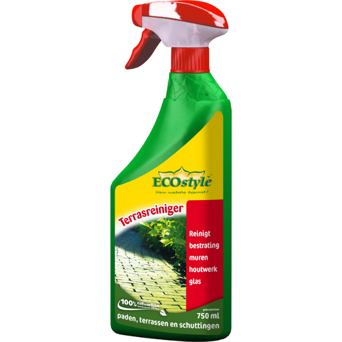 Groene fles rode dop ECOstyle terrasreiniger spray 750 ml