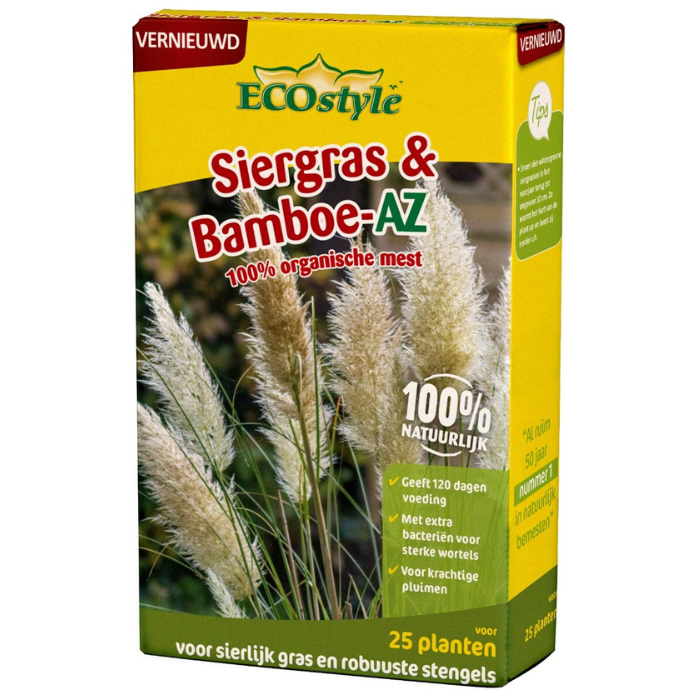 Gele kartonnen doos ECOstyle Siergras en Bamboe AZ 800gr