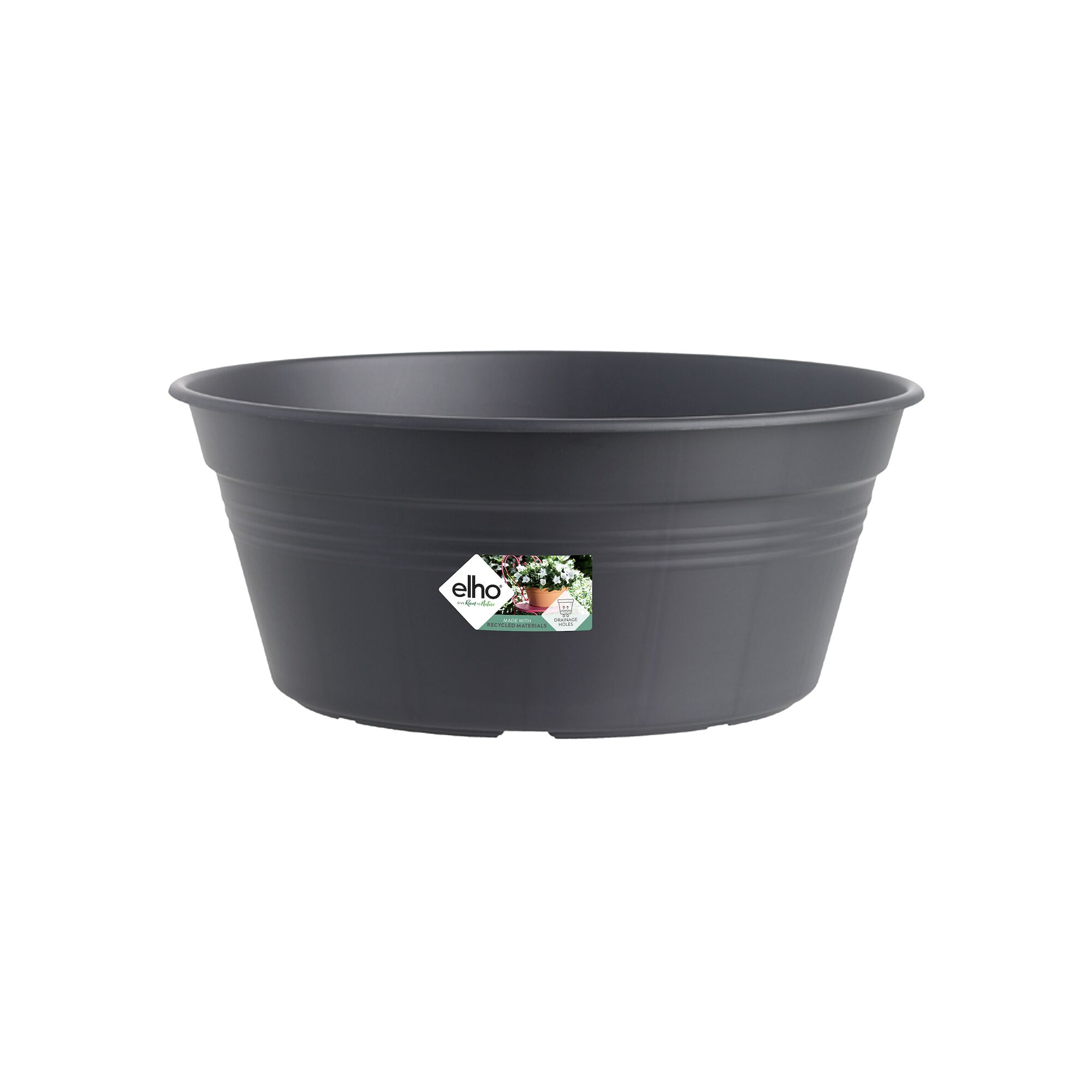 Elho Schaal Green Basics D 33 cm Zwart Living Black Logo