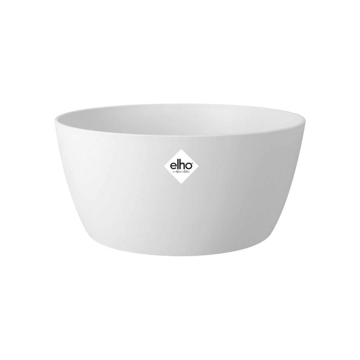 Elho Brussels schaal D 23 cm Wit Rond Logo