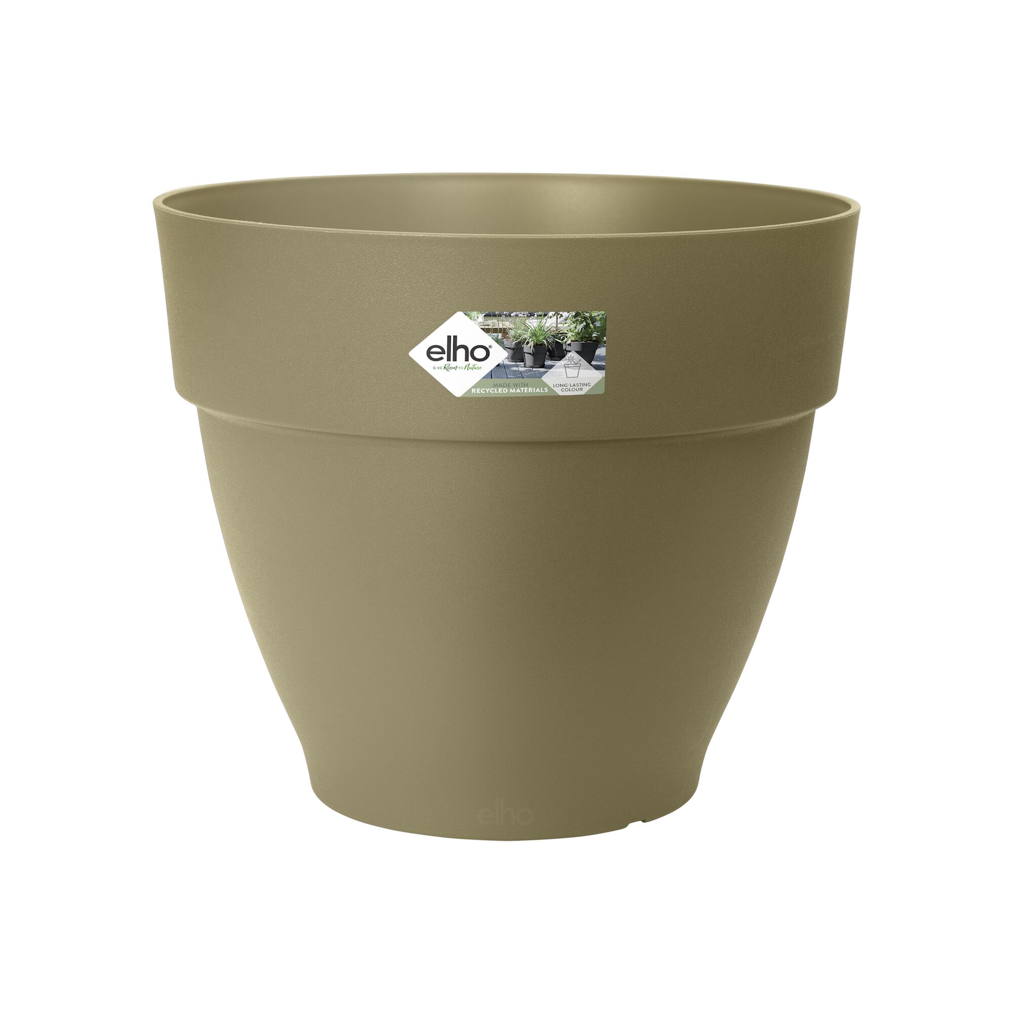 Elho Bloempot Vibia Campana Rond D 20 cm Saliegroen Groen Logo