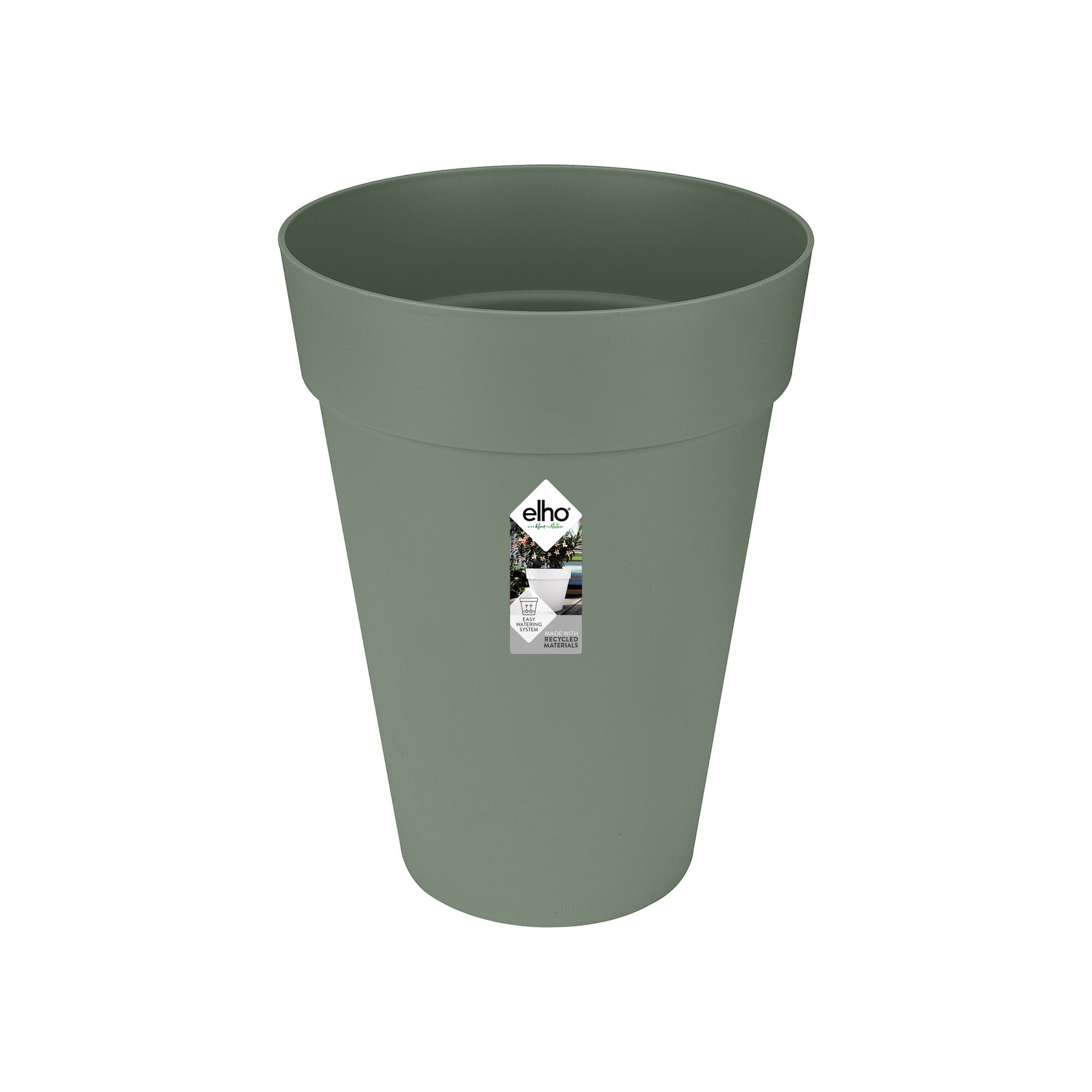 Elho Bloempot Loft Urban Hoog - D 34 cm - Pistachegroen Logo