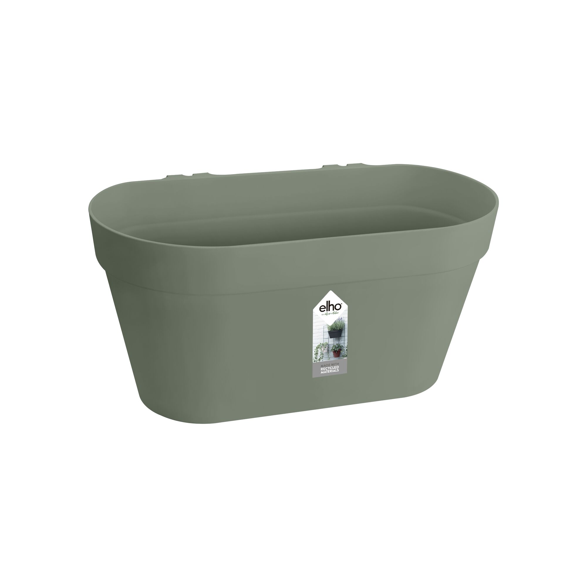 Elho Duo Plantenbak Loft Urban Green Wall L 28 cm Pistachegroen Logo