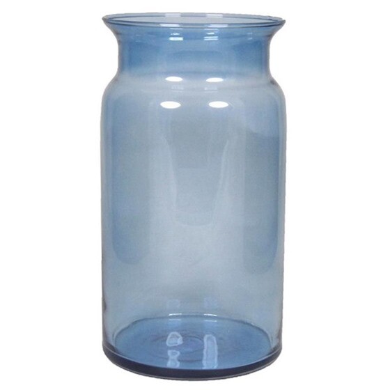 Vaas Melkbus Blauw Glas