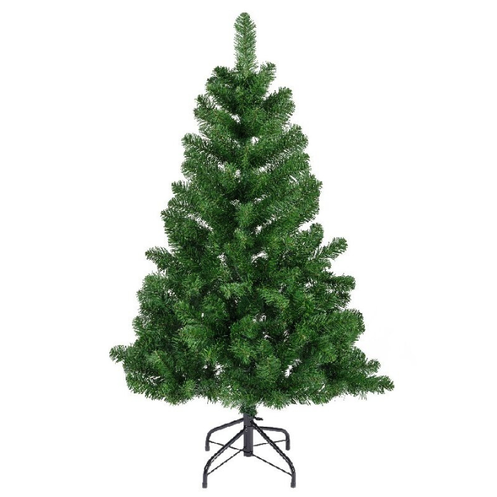 Groene kunstkerstboom Imperial H 120 cm op metalen voet