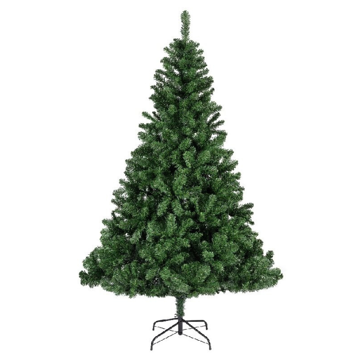 Groene kunstkerstboom Imperial H 240 cm met metalen voet