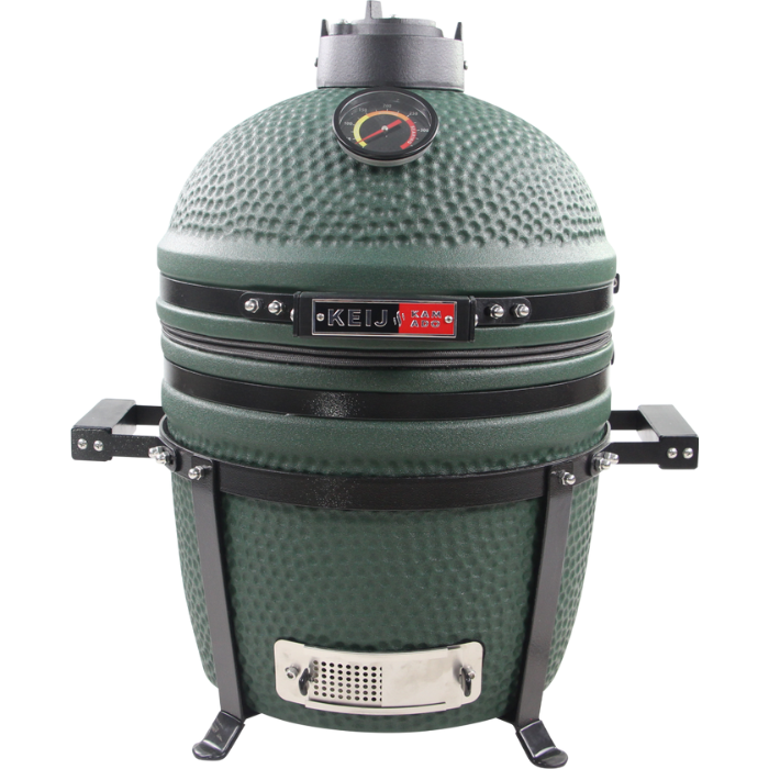 Voorkant Barbecue Keij Kamado legend compact green