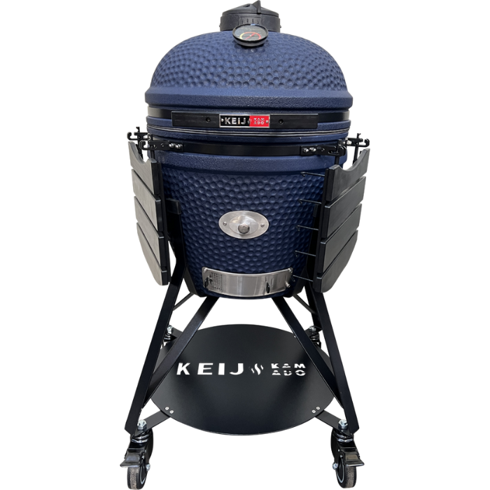 Keij - Kamado Barbecue Legend Large Blue op wielen 21 inch