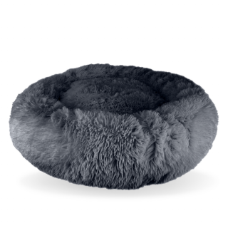 Donkergrijze honden of kattenmand Adomnia donut model D 70 cm