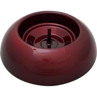 Rood metallic ronde kerstboomstandaard Easyfix classic met metalen pin