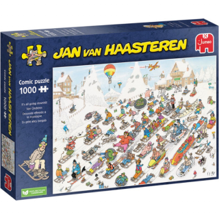 Blauwe doos legpuzzel Jan van Haasteren Van Onderen 1000 stukjes