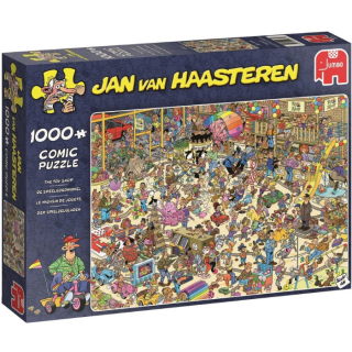 Blauwe doos legpuzzel Jan van Haasteren Speelgoedwinkel 1000 stukjes