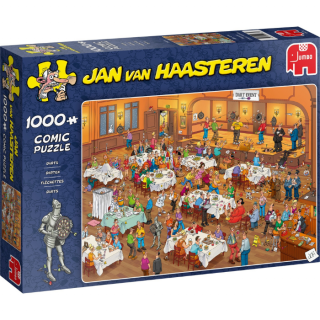 Blauwe doos legpuzzel Jan van Haasteren Darten 1000 stukjes