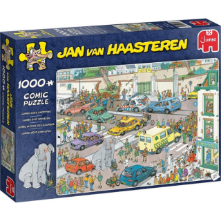 Blauwe doos legpuzzel Jan van Haasteren Jumbo Gaat Winkelen 1000 stukjes