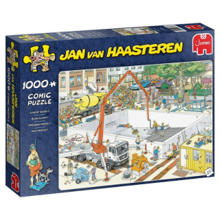 Blauwe doos legpuzzel Jan van Haasteren Bijna Klaar? 1000 stukjes