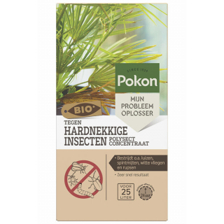 Beige doos Pokon tegen hardnekkige insecten polysect bio concentraat 175 ml